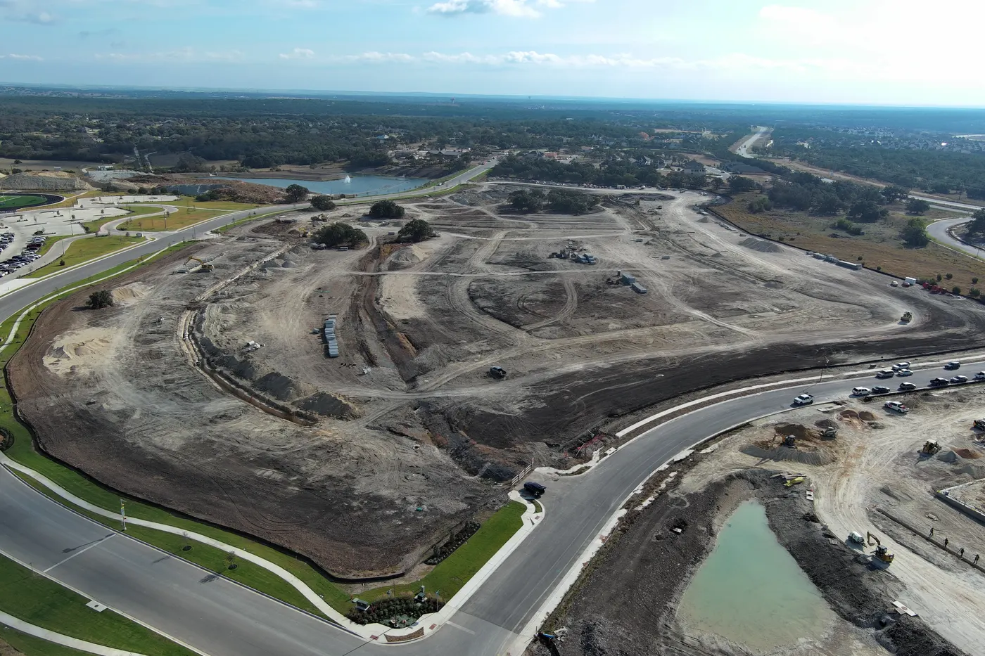 Parmer Ranch Phases 9 & 10 construction progress, photo 1 of 3